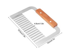 Corta jabones acero mango madera